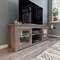 Flash Furniture Dark Brown TV Stand with 4 Pane Glass Doors 65" GC-MBLK65-GY-GG - alternate 1